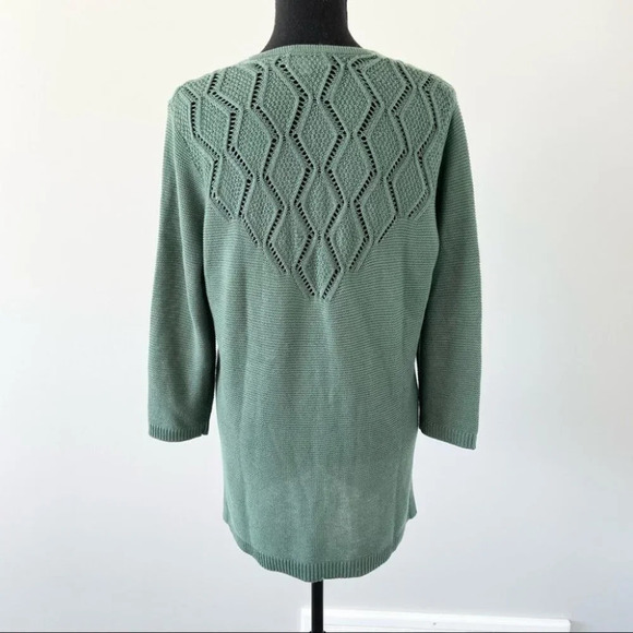 Northern Reflections Lightweight Aran Knit Open Front Cardigan - Picture 3 of 16